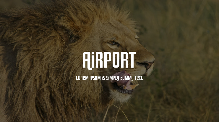 Airport Font
