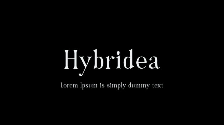 Hybridea Font Family