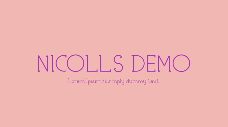 NICOLLS DEMO Font Family