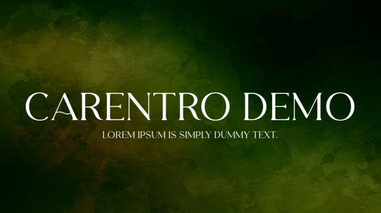 Carentro DEMO Font