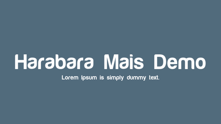 Harabara Mais Demo Font
