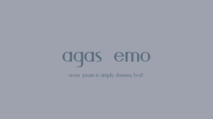 Magas Demo Font