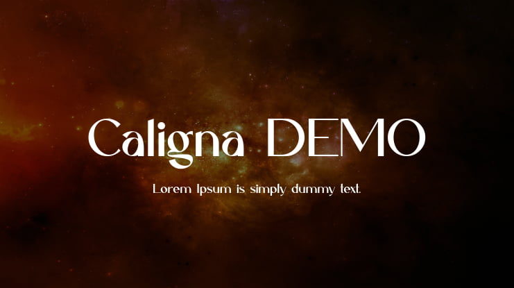 Caligna DEMO Font