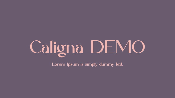 Caligna DEMO Font