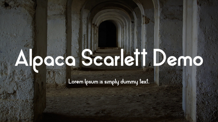 Alpaca Scarlett Demo Font Family