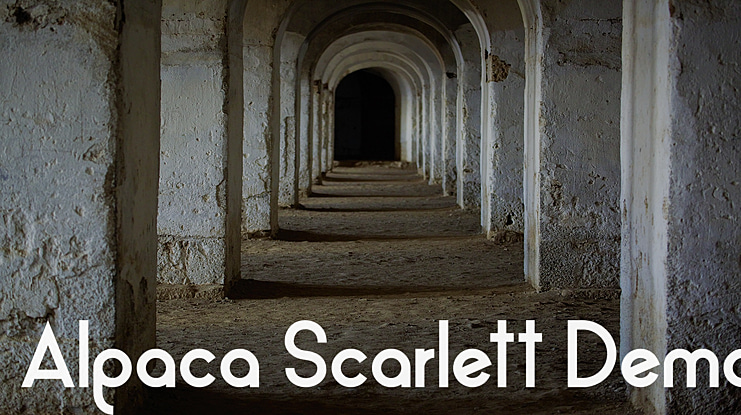 Alpaca Scarlett Demo Font Family