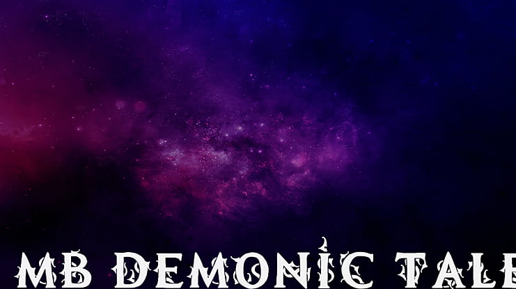 MB Demonic Tale Font