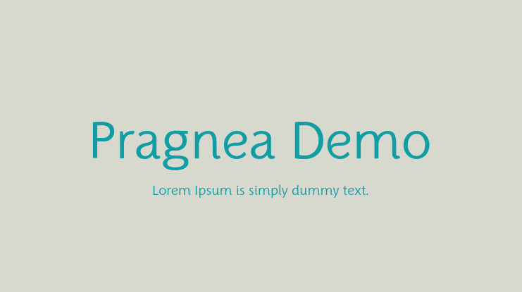 Pragnea Demo Font