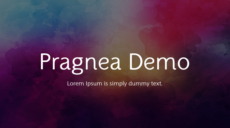 Pragnea Demo Font