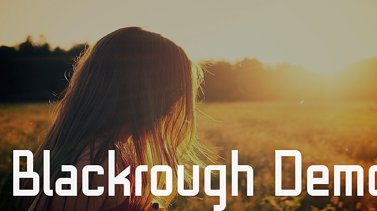 Blackrough Demo Font