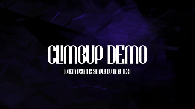 Climbup Demo Font Family