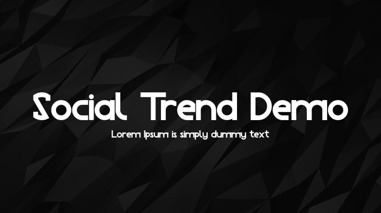 Social Trend Demo Font Family