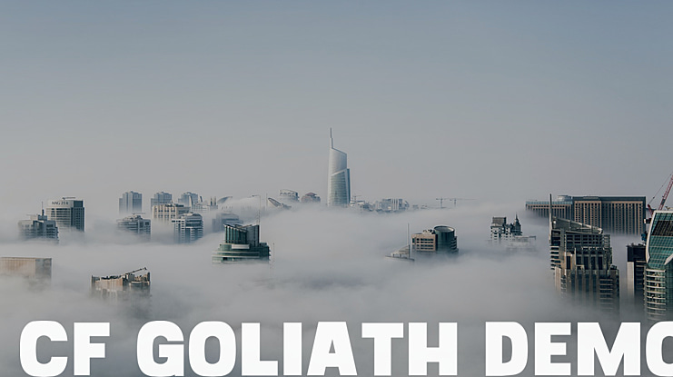 CF Goliath Demo Font
