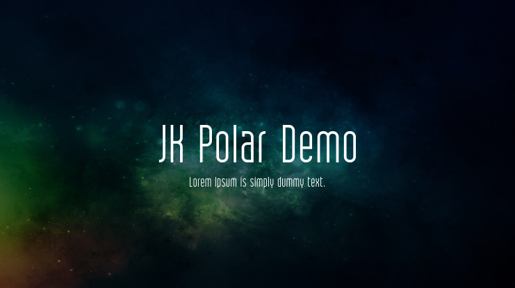JK Polar Demo Font