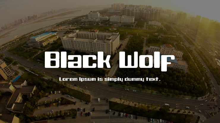 Black Wolf Font