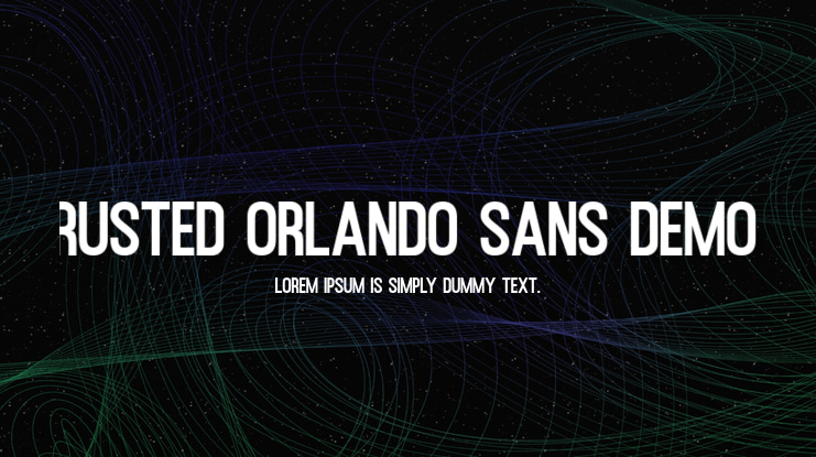Rusted Orlando Sans Demo Font