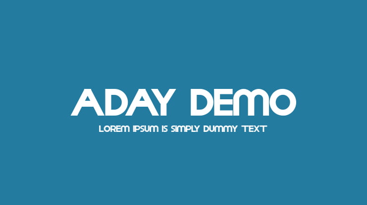 Aday Demo Font Family