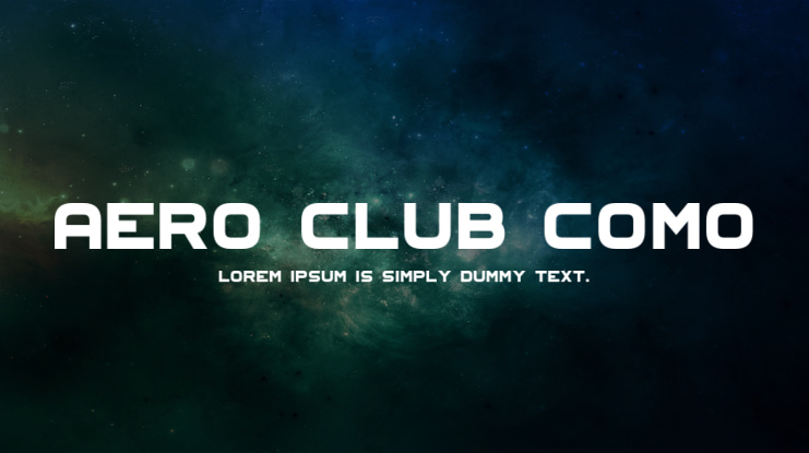Aero Club Como Font