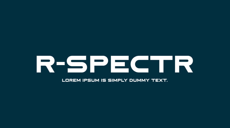 R-Spectr Font