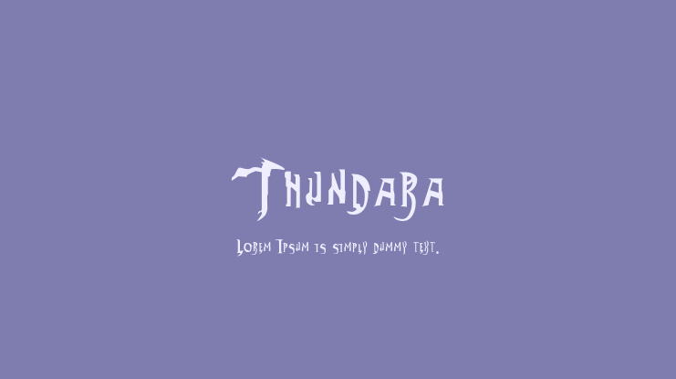 Thundara Font