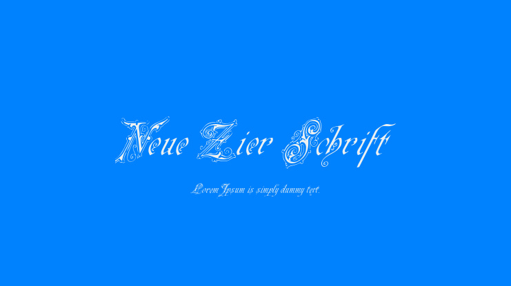 Neue Zier Schrift Font