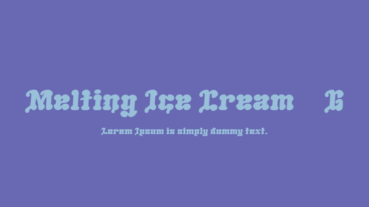 Melting Ice Cream__G Font