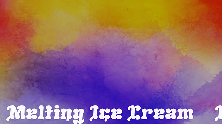 Melting Ice Cream__G Font