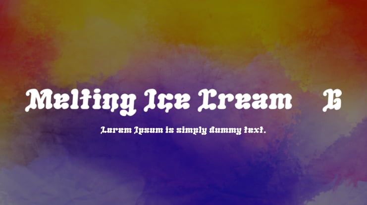 Melting Ice Cream__G Font