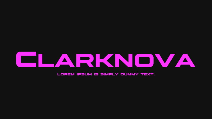 Clarknova Font