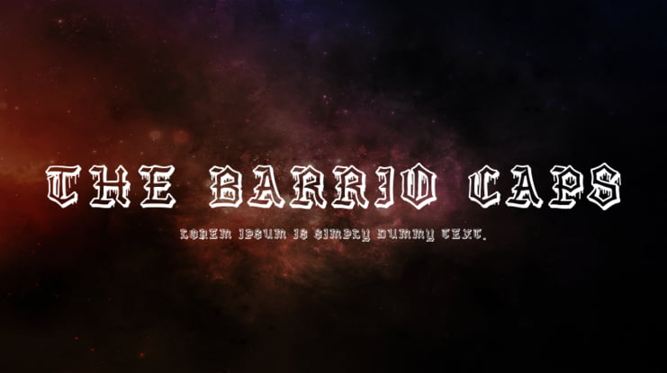 The Barrio Caps Font