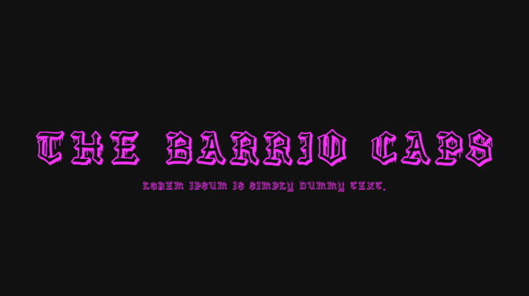 The Barrio Caps Font