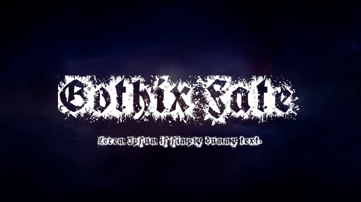 Gothix Fate Font