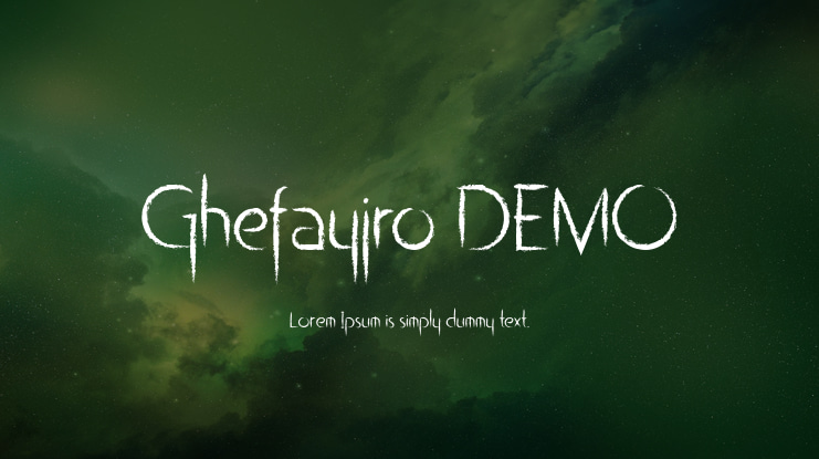 Ghefayjro DEMO Font