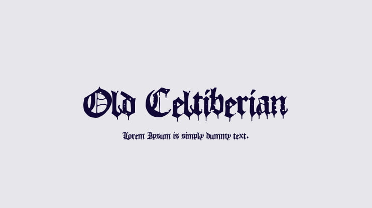 Old Celtiberian Font