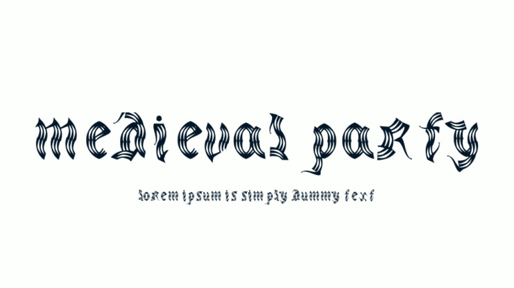 medieval party Font
