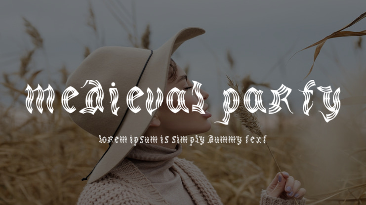 medieval party Font