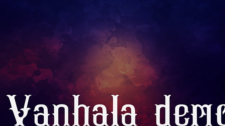 Vanhala-demo Font