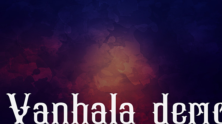 Vanhala-demo Font