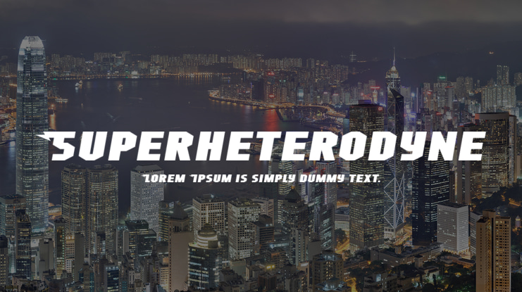 Superheterodyne Font