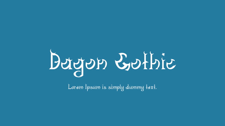 Dagon Gothic Font