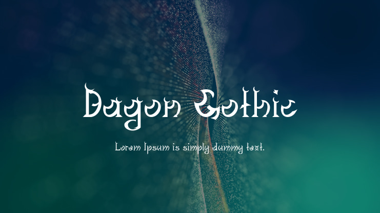 Dagon Gothic Font