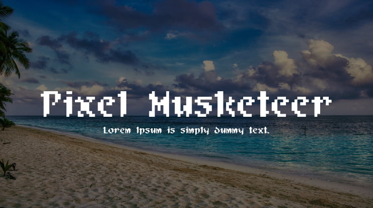 Pixel Musketeer Font