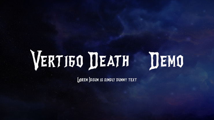 Vertigo Death - Demo Font