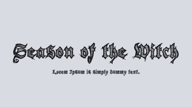 Season of the Witch Font