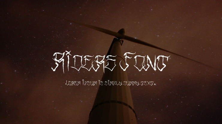 Riders Font