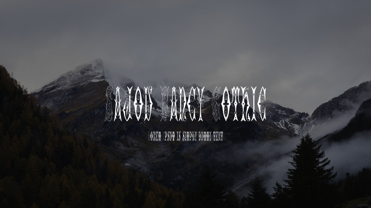 Sajou Fancy Gothic Font