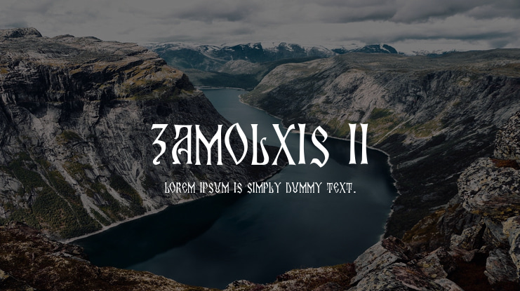 Zamolxis II Font