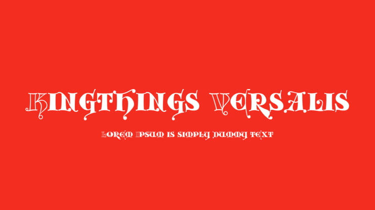 Kingthings Versalis Font