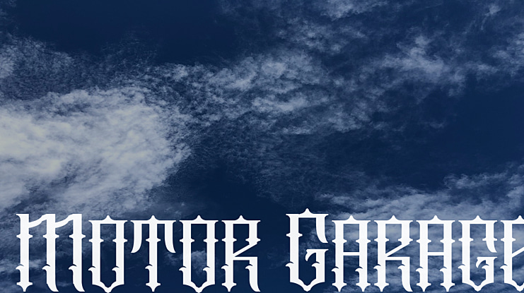 Motor Garage Font