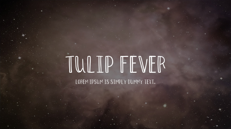 Tulip Fever Font